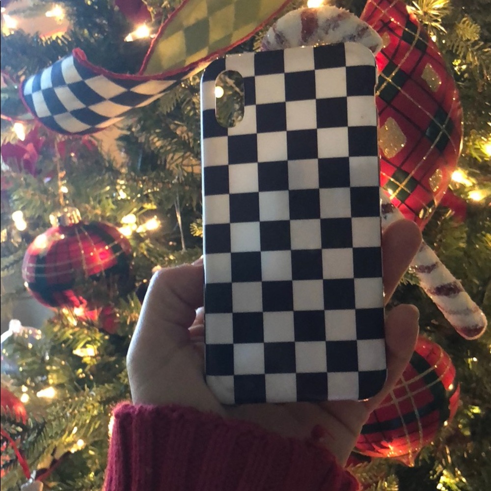 Checkered I phone x case